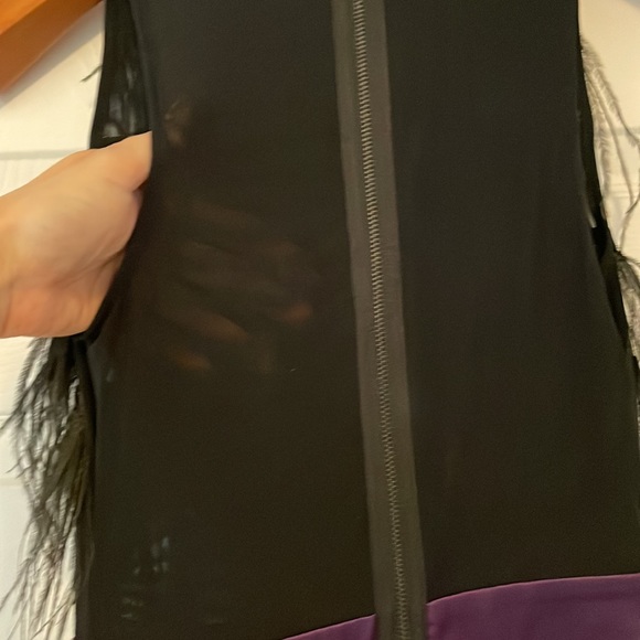 Brand new Bebe silk/real feather dress size XS - Picture 6 of 14